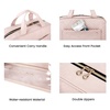 image:imageBAGSMART Toiletry Bag Travel Bag with Hanging Hook Waterresistant Makeup Cosmetic Bag Travel Organizer for Accessories Shampoo Fullsize Container Toiletries Black MediumBaby Pink