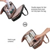 image:imageBAGSMART Toiletry Bag Travel Bag with Hanging Hook Waterresistant Makeup Cosmetic Bag Travel Organizer for Accessories Shampoo Fullsize Container Toiletries Black MediumBlack