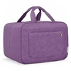 image:imageBAGSMART Toiletry Bag Travel Bag with Hanging Hook Waterresistant Makeup Cosmetic Bag Travel Organizer for Accessories Shampoo Fullsize Container Toiletries Black MediumPurple