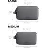 image:imageBAGSMART Toiletry Bag for Men Travel Toiletry Organizer Dopp Kit Waterresistant Shaving Bag for Toiletries Accessories Door Room Essentials BlackmediumGrey