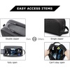 image:imageBAGSMART Toiletry Bag for Men Travel Toiletry Organizer Dopp Kit Waterresistant Shaving Bag for Toiletries Accessories Door Room Essentials BlackmediumGrey