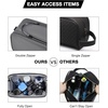 image:imageBAGSMART Toiletry Bag for Men Travel Toiletry Organizer Dopp Kit Waterresistant Shaving Bag for Toiletries Accessories Door Room Essentials BlackmediumGrey