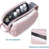 image:imageBAGSMART Toiletry Bag for Men Travel Toiletry Organizer Dopp Kit Waterresistant Shaving Bag for Toiletries Accessories Door Room Essentials BlackmediumPink