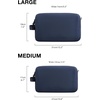 image:imageBAGSMART Toiletry Bag for Men Travel Toiletry Organizer Dopp Kit Waterresistant Shaving Bag for Toiletries Accessories Door Room Essentials BlackmediumNavy Blue