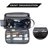 image:imageBAGSMART Toiletry Bag for Men Travel Toiletry Organizer Dopp Kit Waterresistant Shaving Bag for Toiletries Accessories Door Room Essentials BlackmediumGrey