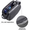 image:imageBAGSMART Toiletry Bag for Men Travel Toiletry Organizer Dopp Kit Waterresistant Shaving Bag for Toiletries Accessories Door Room Essentials BlackmediumGrey