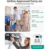image:imageBAGSMART Top Opening Carry On Luggage 22x14x9 Airline Approved with TSA Lock Expandable 20 Inch Deep Compartment Hard Shell Suitcases with Double Spinner Wheels PurpleSage Green