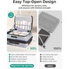image:imageBAGSMART Top Opening Carry On Luggage 22x14x9 Airline Approved with TSA Lock Expandable 20 Inch Deep Compartment Hard Shell Suitcases with Double Spinner Wheels PurpleSage Green