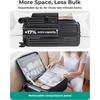 image:imageBAGSMART Top Opening Carry On Luggage 22x14x9 Airline Approved with TSA Lock Expandable 20 Inch Deep Compartment Hard Shell Suitcases with Double Spinner Wheels PurpleBlack