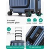 image:imageBAGSMART Top Opening Carry On Luggage 22x14x9 Airline Approved with TSA Lock Expandable 20 Inch Deep Compartment Hard Shell Suitcases with Double Spinner Wheels PurpleBlue