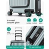 image:imageBAGSMART Top Opening Carry On Luggage 22x14x9 Airline Approved with TSA Lock Expandable 20 Inch Deep Compartment Hard Shell Suitcases with Double Spinner Wheels PurpleSage Green