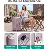 image:imageBAGSMART Top Opening Carry On Luggage 22x14x9 Airline Approved with TSA Lock Expandable 20 Inch Deep Compartment Hard Shell Suitcases with Double Spinner Wheels PurplePurple