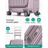 image:imageBAGSMART Top Opening Carry On Luggage 22x14x9 Airline Approved with TSA Lock Expandable 20 Inch Deep Compartment Hard Shell Suitcases with Double Spinner Wheels PurplePurple