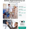 image:imageBAGSMART Top Opening Carry On Luggage 22x14x9 Airline Approved with TSA Lock Expandable 20 Inch Deep Compartment Hard Shell Suitcases with Double Spinner Wheels PurpleBlue