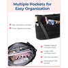 image:imageBAGSMART Tote Bag for Women with Zipper and Yoga Mat Straps Quilted Gym Tote for Travel Work SportBlack