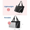 image:imageBAGSMART Tote Bag for Women with Zipper and Yoga Mat Straps Quilted Gym Tote for Travel Work SportCamel