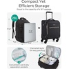 image:imageBAGSMART Travel Backpack Carry on Flight Approved 28L Lightweight Backpack Fits 173 Inch Laptop for Men Women Water Resistant Personal Item Travel Bag with USB Charging Port BlackBlack