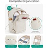 image:imageBAGSMART Travel Backpack Women 156 Inch Carry On Backpack Flight Approved TSA Approved Personal Item Travel Bag Water Resistant Weekender Bag Luggage Daypack Forest GreenBeige