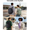 image:imageBAGSMART Travel Backpack Women 156 Inch Carry On Backpack Flight Approved TSA Approved Personal Item Travel Bag Water Resistant Weekender Bag Luggage Daypack Forest GreenFresh Ink Green