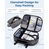 image:imageBAGSMART Travel Backpack for Women Men 40L Flight Approved Carry on Backpack with Shoe Bag TSA Large Personal Item Backpack with 17 Inch Laptop Compartment Weekender Suitcase for Travel GreyGrey