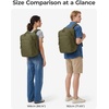 image:imageBAGSMART Travel Backpack for Women amp Men 173 inch Laptop Flight Approved Carry on Backpack with Shoe bag amp 2 Packing Cubes WaterResistant Large Business Travel Bag Weekender Bag  Navy BlueBrown