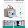 image:imageBAGSMART Travel Duffel Bag Carry on Travel Bag with Jewelry Compartment 35L Weekender Duffle for Women Water Resistant BlackBlack
