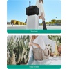 image:imageBAGSMART Travel Duffel Bag Carry on Travel Bag with Jewelry Compartment 35L Weekender Duffle for Women Water Resistant BlackLight Tan