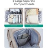 image:imageBAGSMART Travel Duffel Bag Carry on Travel Bag with Jewelry Compartment 35L Weekender Duffle for Women Water Resistant BlackLight Tan