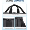image:imageBAGSMART Travel Duffel Bags with Dividers 32L Gym Duffle Bag with Laptop Compartment Carry On Weekender Overnight Bag Shoe Bag PVC Wet Pocket BrownBlack Grey