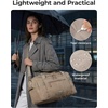 image:imageBAGSMART Travel Duffel Bags with Dividers 32L Gym Duffle Bag with Laptop Compartment Carry On Weekender Overnight Bag Shoe Bag PVC Wet Pocket BrownDark Brown