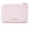 image:imageBAGSMART Travel Jewelry Box Small PU Leather Jewelry Organizer Portable Double Layer Case for Necklaces Rings Earrings Bracelets PinkPink