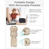 image:imageBAGSMART Travel Jewelry Case Hanging Jewelry Organizer with Zipper Pockets Large Capacity Puffy Jewelry Roll for Earrings Necklaces Rings on Closet Wall Door Portable Travel Essentials PinkGreen