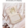 image:imageBAGSMART Travel Jewelry Case Jewelry Box Organizers and Storage Earings Holder Organizer for Women for Necklaces Bracelets RingsBlackAPink