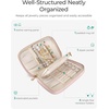image:imageBAGSMART Travel Jewelry Case Jewelry Box Organizers and Storage Earings Holder Organizer for Women for Necklaces Bracelets RingsBlackAPink