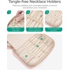 image:imageBAGSMART Travel Jewelry Case Jewelry Box Organizers and Storage Earings Holder Organizer for Women for Necklaces Bracelets RingsBlackAPink
