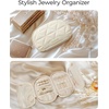 image:imageBAGSMART Travel Jewelry Case Jewelry Organizer Storage Roll Rings Necklaces Earrings Bracelets Brooches Watch Large Portable Light PinkABeige