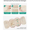 image:imageBAGSMART Travel Jewelry Case Jewelry Organizer Storage Roll Rings Necklaces Earrings Bracelets Brooches Watch Large Portable Light PinkALight Pink
