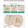 image:imageBAGSMART Travel Jewelry Case Jewelry Organizer Storage Roll Rings Necklaces Earrings Bracelets Brooches Watch Large Portable Light PinkBLight Pink