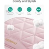 image:imageBAGSMART Travel Jewelry Case Jewelry Organizer Storage Roll Rings Necklaces Earrings Bracelets Brooches Watch Large Portable Light PinkBLight Pink
