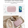 image:imageBAGSMART Travel Jewelry Case Jewelry Organizers and Storage Earings Holder Organizer for Women Necklace Holder Jewelry Rolls for Necklaces Earrings BraceletsPurpleBlack