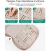 image:imageBAGSMART Travel Jewelry Case Jewelry Organizers and Storage Earings Holder Organizer for Women Necklace Holder Jewelry Rolls for Necklaces Earrings BraceletsPurplePurple
