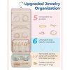 image:imageBAGSMART Travel Jewelry Case Organizer Large Capacity Foldable Jewelry Roll for Journey  Rings Necklaces Earrings Bracelets Fashion Black