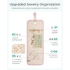 image:imageBAGSMART Travel Jewelry Case Organizer Roll Foldable Jewelry Case for JourneyRings Necklaces Earrings Bracelets Brooches Portable Travel Essentials PinkPink