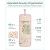 image:imageBAGSMART Travel Jewelry Case Organizer Roll Foldable Jewelry Case for JourneyRings Necklaces Earrings Bracelets Brooches Portable Travel Essentials PinkBeige