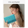 image:imageBAGSMART Travel Jewelry Organizer Case Foldable Jewelry Roll for Necklaces Earrings JourneyRings Bracelets Brooches Portable BeigeAGreen