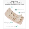 image:imageBAGSMART Travel Jewelry Organizer Case Foldable Jewelry Roll for Necklaces Earrings JourneyRings Bracelets Brooches Portable BeigeAGreen