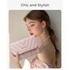 image:imageBAGSMART Travel Jewelry Organizer Case Foldable Jewelry Roll for Necklaces Earrings JourneyRings Bracelets Brooches Portable BeigeAPink