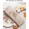 image:imageBAGSMART Travel Jewelry Organizer Case Foldable Jewelry Roll for Necklaces Earrings JourneyRings Bracelets Brooches Portable BeigeBBlack