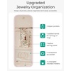 image:imageBAGSMART Travel Jewelry Organizer Case Foldable Jewelry Roll for Necklaces Earrings JourneyRings Bracelets Brooches Portable BeigeBCamel