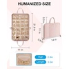 image:imageBAGSMART Travel Jewelry Organizer Case Portable Jewelry Roll Bag Tanglefree Necklace Storage Foldable Transparent Pockets for Earrings Rings Bracelet Travel Essentials BlackPink
